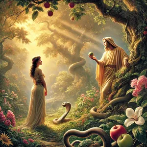 3. bet no koka augļiem, kas dārza vidū, Dievs ir teicis: neēdiet no tā un nepieskarieties tam, lai nemirtu.