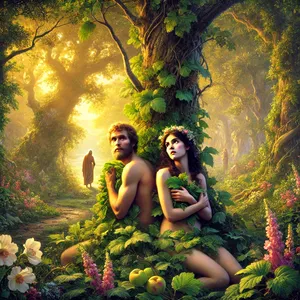 8. Un tie dzirdēja Dievu To Kungu staigājam dārzā vēsumā, un cilvēks un viņa sieva paslēpās no Dieva Tā Kunga vaiga dārza kokā.