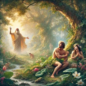 9. Un Dievs Tas Kungs sauca cilvēku un tam sacīja: Kur tu esi?