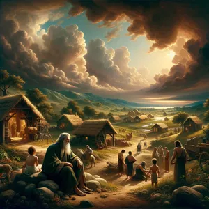 18. Un Ēnoham piedzima Irads, Iradam piedzima Mehujaēls, Mehujaēlam piedzima Metušaēls, un Metušaēlam piedzima Lamehs.